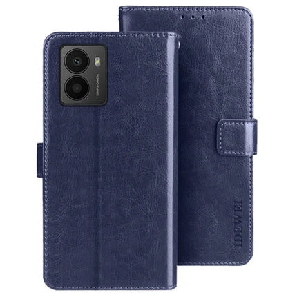 IDEWEI For HMD Fusion 5G Stand Case Crazy Horse Texture Leather Phone Cover - Dark Blue