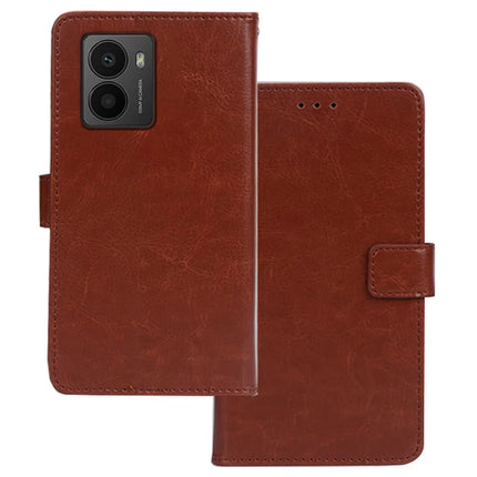 IDEWEI For HMD Fusion 5G Case Card Slots Holder Leather Phone Cover Crazy Horse Texture - Brown