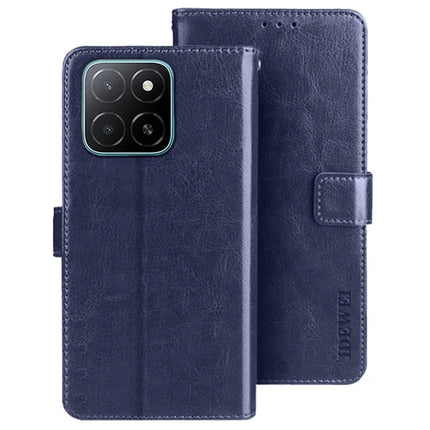IDEWEI For Honor X5b Stand Case Crazy Horse Texture Leather Phone Cover - Dark Blue