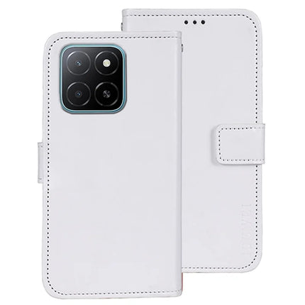 IDEWEI For Honor X5b Stand Case Crazy Horse Texture Leather Phone Cover - White