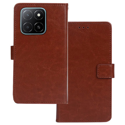 IDEWEI For Honor X5b Case Card Slots Holder Leather Phone Cover Crazy Horse Texture - Brown
