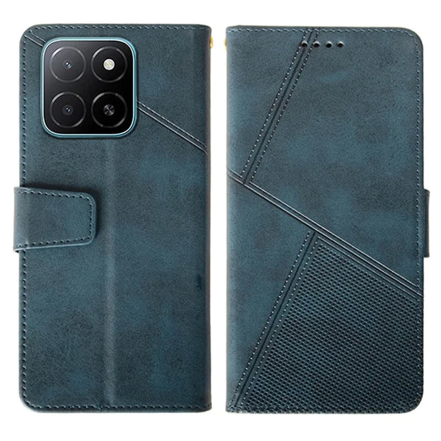 IDEWEI For Honor X5b Case Leather Wallet Phone Cover Stand Calf Texture - Blue