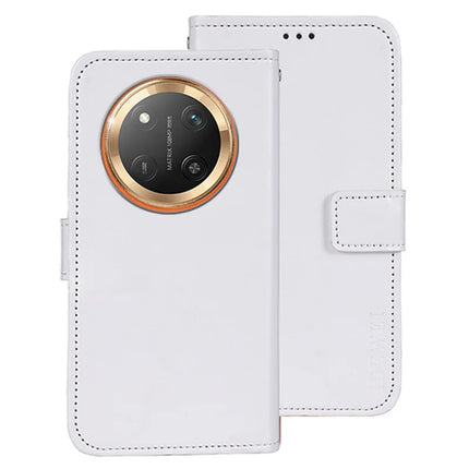 IDEWEI For Honor X60 Pro 5G Stand Case Crazy Horse Texture Leather Phone Cover - White