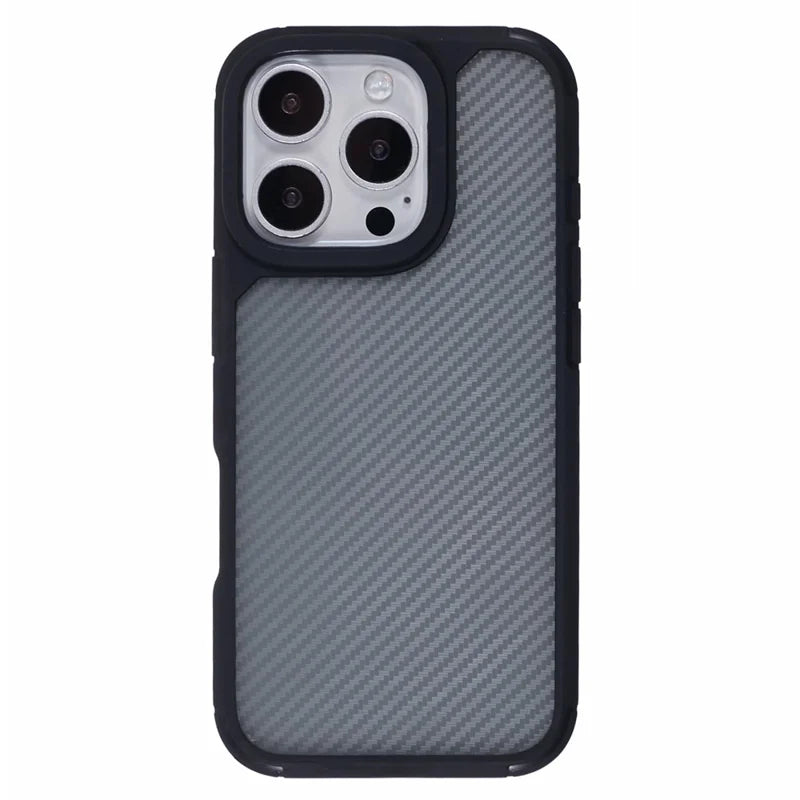 ShopCaseCart Lightweight Premium iPhone 16 Pro Max Protective cover Carbon Fiber Texture TPU+PC Anti-Drop Phone Guard