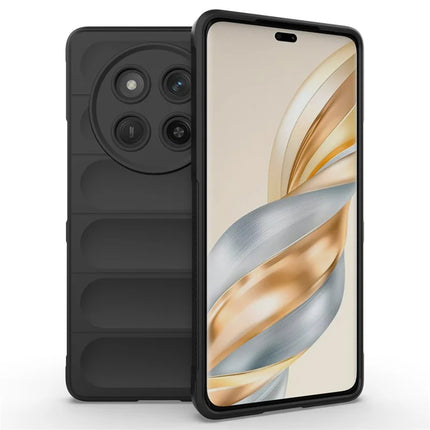 For Honor X60 Pro 5G Case Anti-Drop Soft TPU Rugged Phone Back Cover - Black