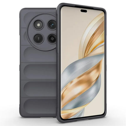 For Honor X60 Pro 5G Case Anti-Drop Soft TPU Rugged Phone Back Cover - Dark Grey