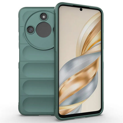For Honor X60 5G Case Anti-Drop Soft TPU Rugged Phone Back Cover - Green