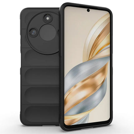 For Honor X60 5G Case Anti-Drop Soft TPU Rugged Phone Back Cover - Black