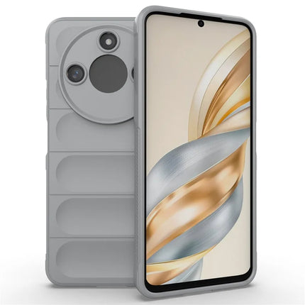 For Honor X60 5G Case Anti-Drop Soft TPU Rugged Phone Back Cover - Light Grey