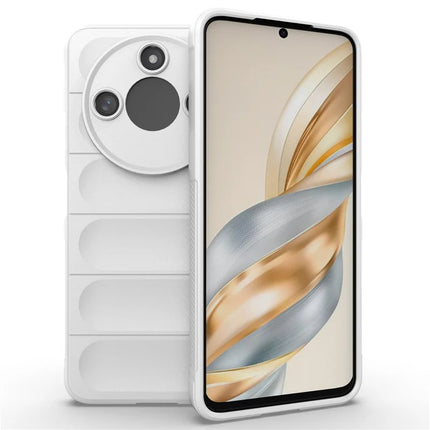 For Honor X60 5G Case Anti-Drop Soft TPU Rugged Phone Back Cover - White