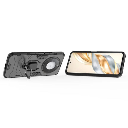 For Honor X60 5G Case Ring Kickstand PC+TPU Protective Phone Cover