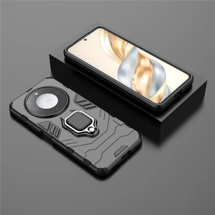 For Honor X60 5G Case Ring Kickstand PC+TPU Protective Phone Cover