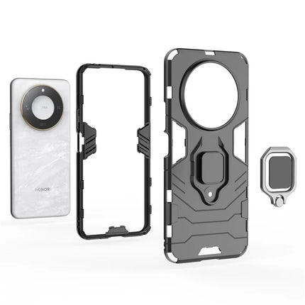For Honor X60 5G Case Ring Kickstand PC+TPU Protective Phone Cover