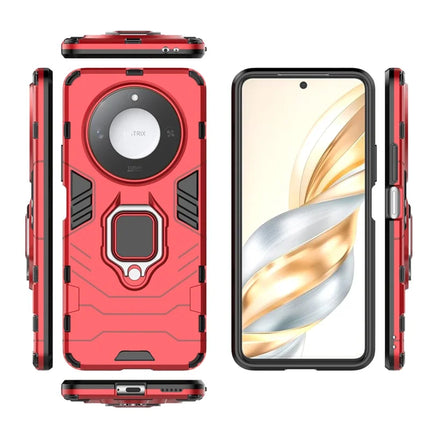 For Honor X60 5G Case Ring Kickstand PC+TPU Protective Phone Cover