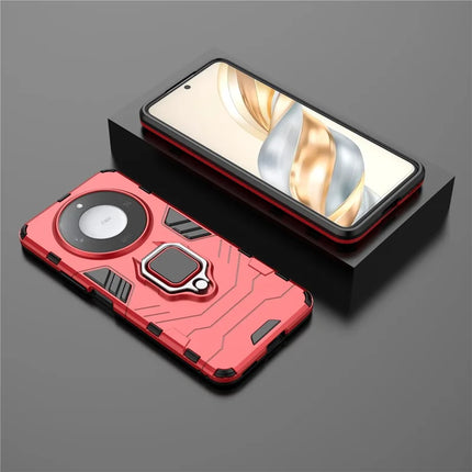 For Honor X60 5G Case Ring Kickstand PC+TPU Protective Phone Cover