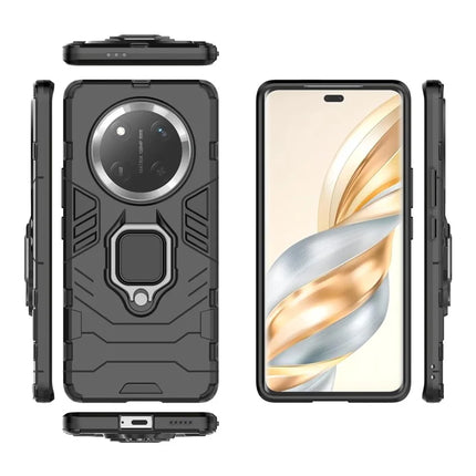 For Honor X60 Pro 5G Case Ring Kickstand PC+TPU Protective Phone Cover