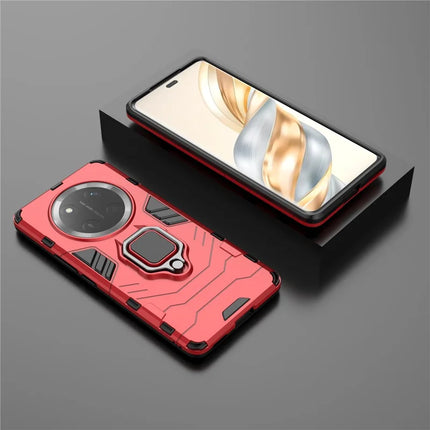 For Honor X60 Pro 5G Case Ring Kickstand PC+TPU Protective Phone Cover