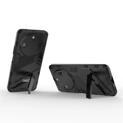 For Honor X60 5G Case PC+TPU Shockproof Phone Cover with Kickstand