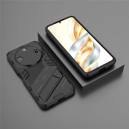 For Honor X60 5G Case PC+TPU Shockproof Phone Cover with Kickstand