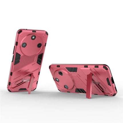 For Honor X60 5G Case PC+TPU Shockproof Phone Cover with Kickstand