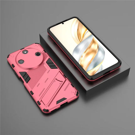 For Honor X60 5G Case PC+TPU Shockproof Phone Cover with Kickstand