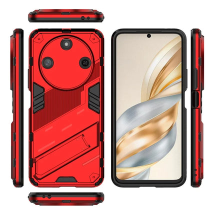 For Honor X60 5G Case PC+TPU Shockproof Phone Cover with Kickstand