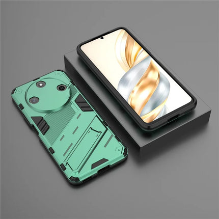 For Honor X60 5G Case PC+TPU Shockproof Phone Cover with Kickstand
