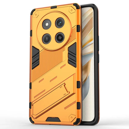 For Honor X60 Pro 5G Case PC+TPU Shockproof Phone Cover with Kickstand - Orange