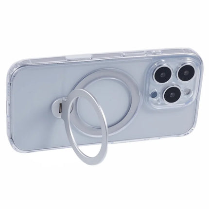 For iPhone 16 Pro Max Clear Case Magnetic Kickstand PC+TPU Phone Cover with Camera Control Button