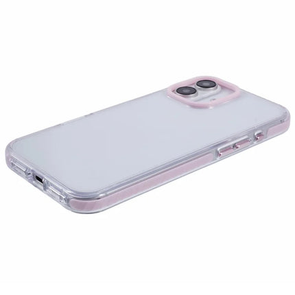 For iPhone 16 Plus Clear Case TPU+PC Shockproof Phone Back Cover
