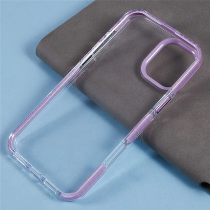 For iPhone 16 Plus Clear Case TPU+PC Shockproof Phone Back Cover