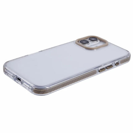 For iPhone 16 Plus Clear Case TPU+PC Shockproof Phone Back Cover