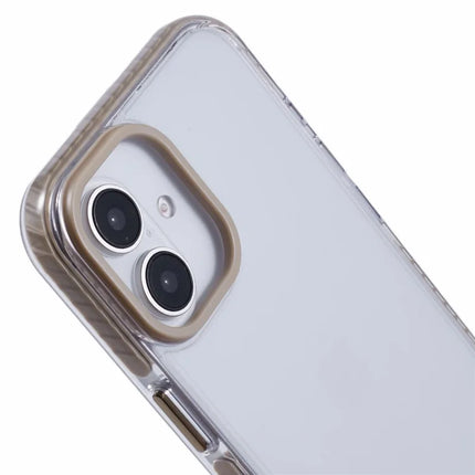 For iPhone 16 Plus Clear Case TPU+PC Shockproof Phone Back Cover