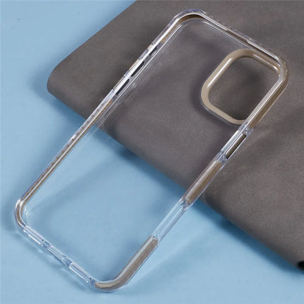 For iPhone 16 Plus Clear Case TPU+PC Shockproof Phone Back Cover
