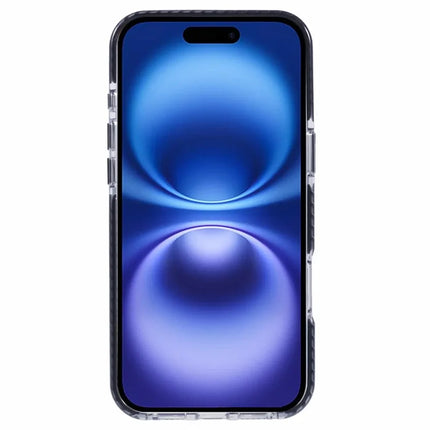 For iPhone 16 Plus Clear Case TPU+PC Shockproof Phone Back Cover