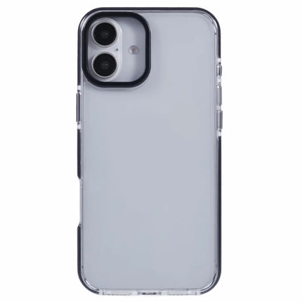 For iPhone 16 Plus Clear Case TPU+PC Shockproof Phone Back Cover