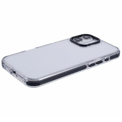 For iPhone 16 Plus Clear Case TPU+PC Shockproof Phone Back Cover