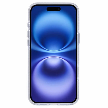 For iPhone 16 Plus Clear Case TPU+PC Shockproof Phone Back Cover