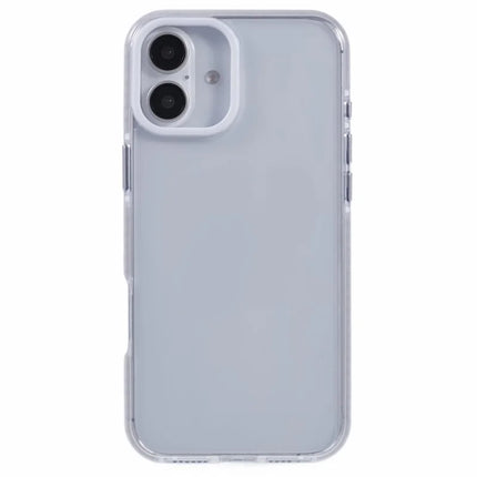 For iPhone 16 Plus Clear Case TPU+PC Shockproof Phone Back Cover