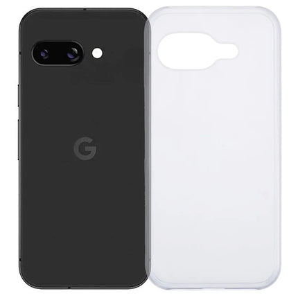 For Google Pixel 9a Case Hard PC Frosted Minimalist Phone Cover - Transparent