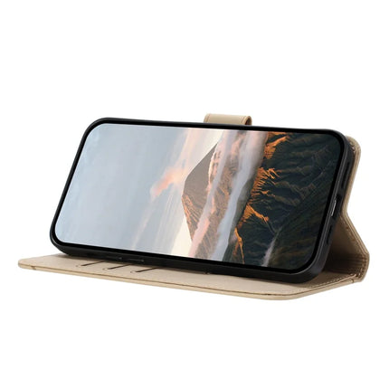YX0090 For iPhone 16 Pro Max Case Triangle Imprint Leather Phone Cover with Lanyard