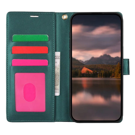 For iPhone 16 Pro Max Case with Hand Strap Flower Imprint Leather Wallet Phone Cover