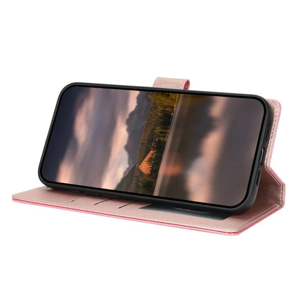 For iPhone 16 Pro Max Case with Hand Strap Flower Imprint Leather Wallet Phone Cover