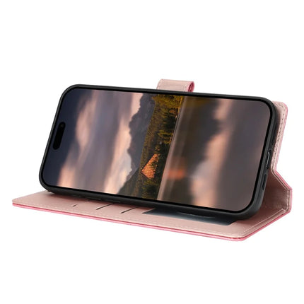 For iPhone 16 Plus Case with Hand Strap Flower Imprint Leather Wallet Phone Cover