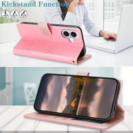 For iPhone 16 Plus Case with Hand Strap Flower Imprint Leather Wallet Phone Cover