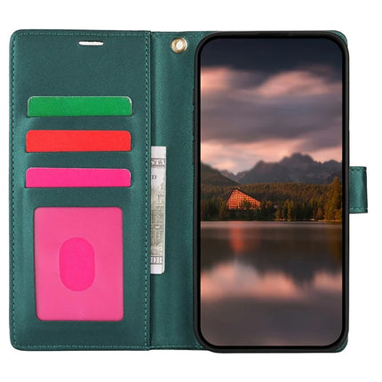 For iPhone 15 Pro Max Case with Hand Strap Flower Imprint Leather Wallet Phone Cover