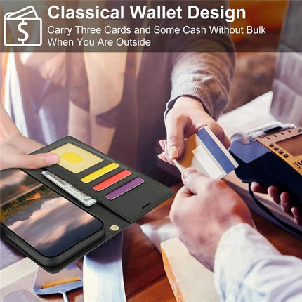 For iPhone 15 Pro Max Case with Hand Strap Flower Imprint Leather Wallet Phone Cover