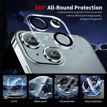 For iPhone 14 ENKAY Hat-Prince Wallet Card Slot Kickstand PU Leather +TPU Back Phone Cover with Camera Lens Film