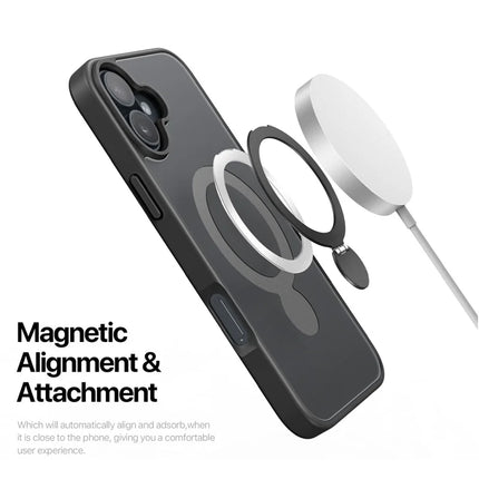 For iPhone 16 Plus Case DUX DUCIS Yind Series PC+TPU Phone Cover Compatible with MagSafe with Kickstand