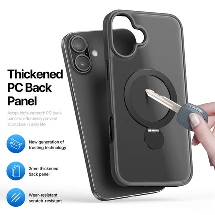 For iPhone 16 Plus Case DUX DUCIS Yind Series PC+TPU Phone Cover Compatible with MagSafe with Kickstand
